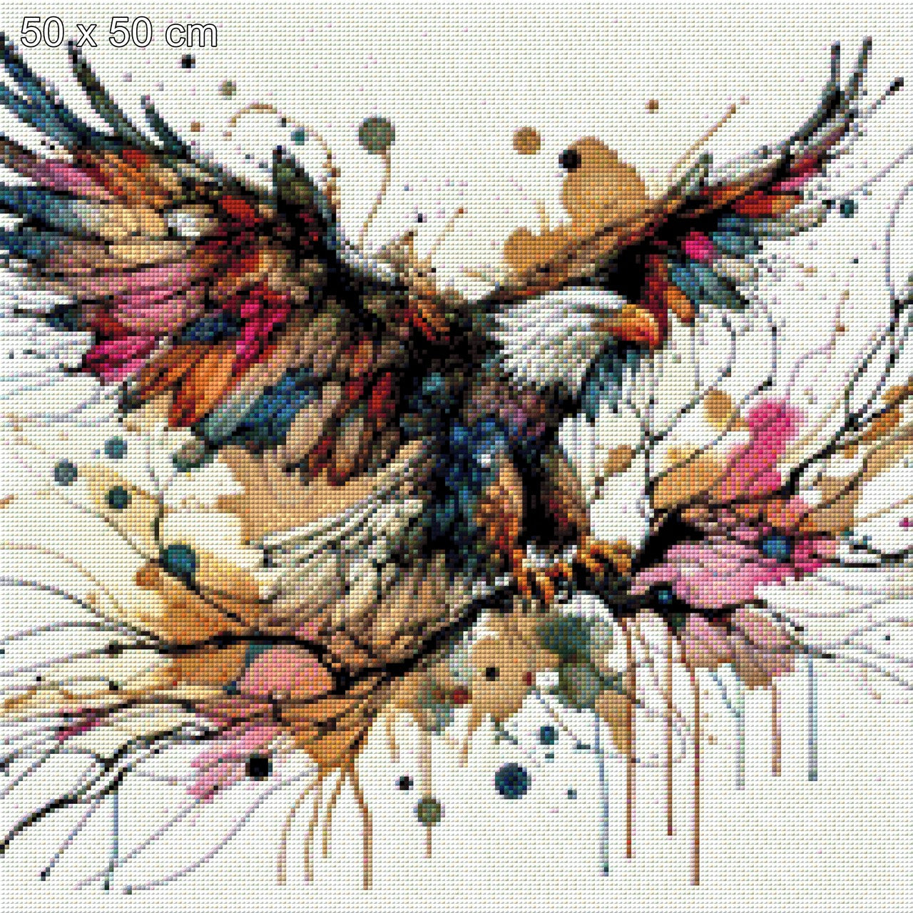 Farbschwinge, Bunter Adler - Diamond Painting