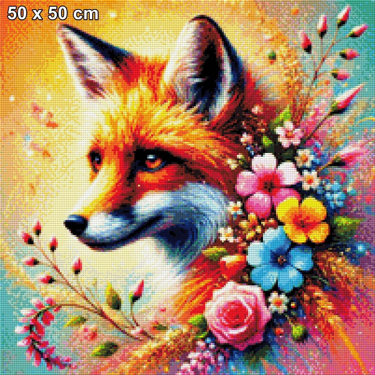 Blütenfuchs - Diamond Painting
