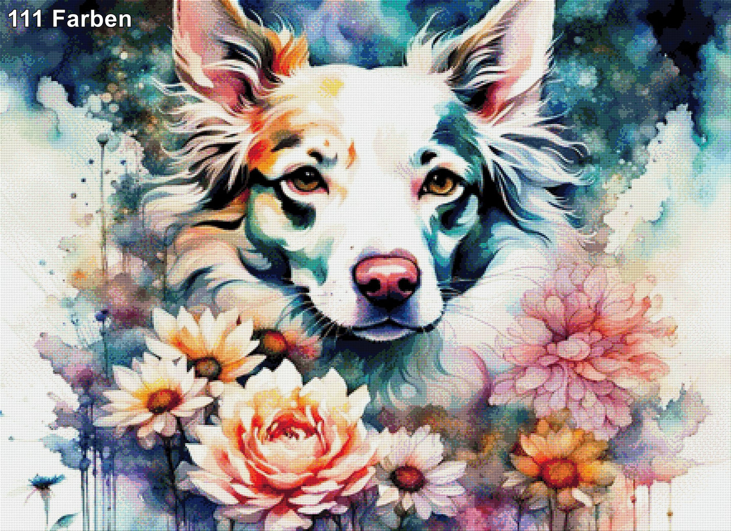 Daisy die feine Hundedame - Diamond Painting