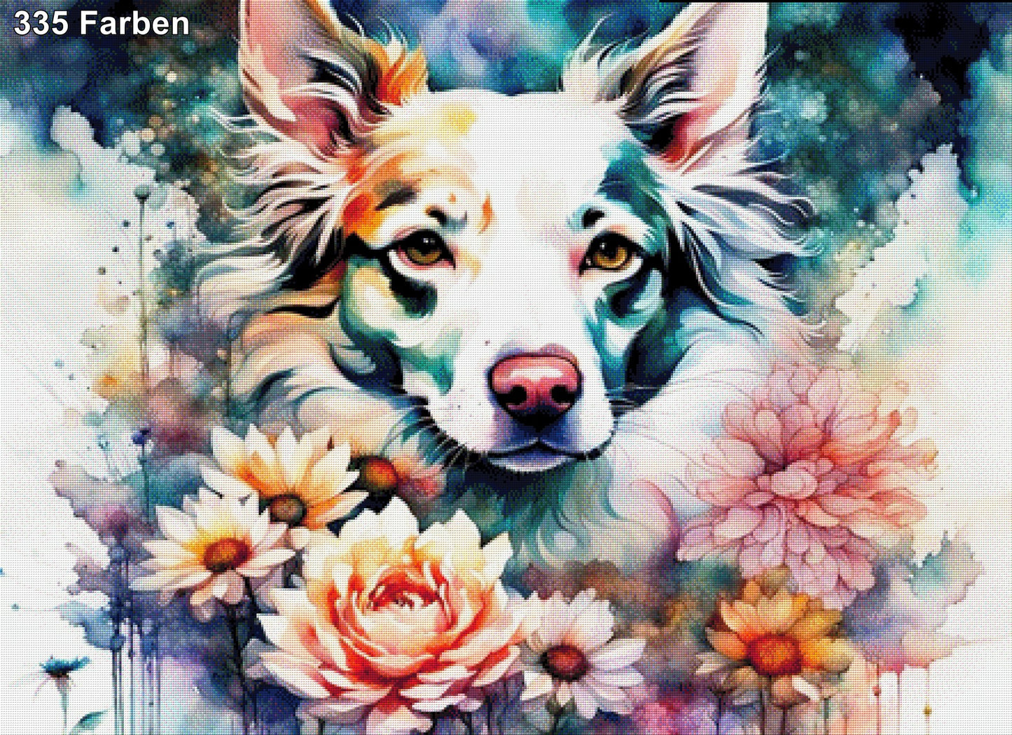 Daisy die feine Hundedame - Diamond Painting