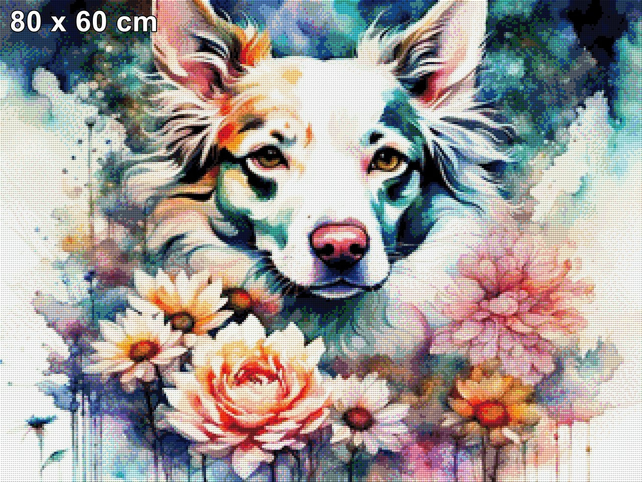 Daisy die feine Hundedame - Diamond Painting