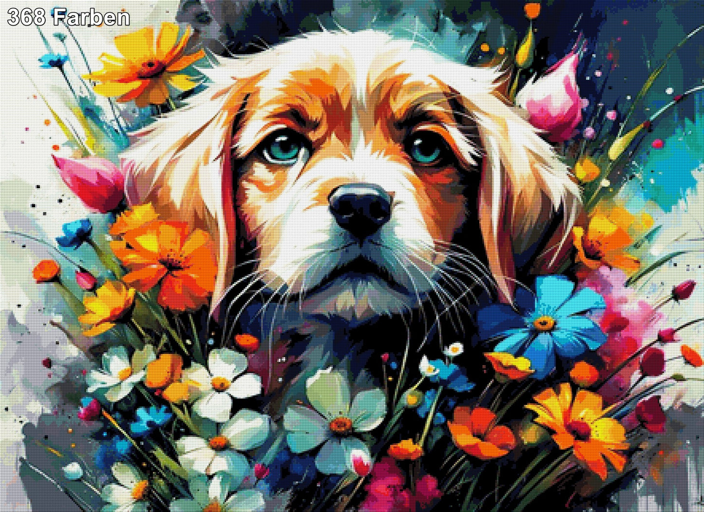 Penny die kleine Hundedame - Diamond Painting