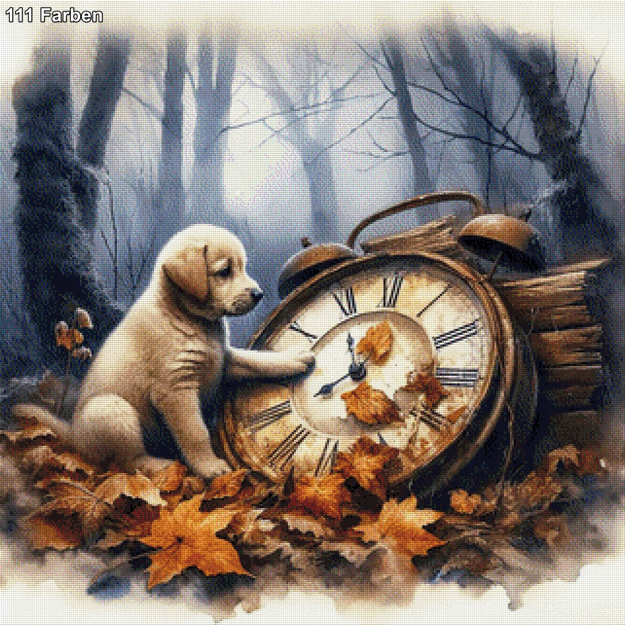 Snoopy, Hund entdeckt die Zeit - Diamond Painting