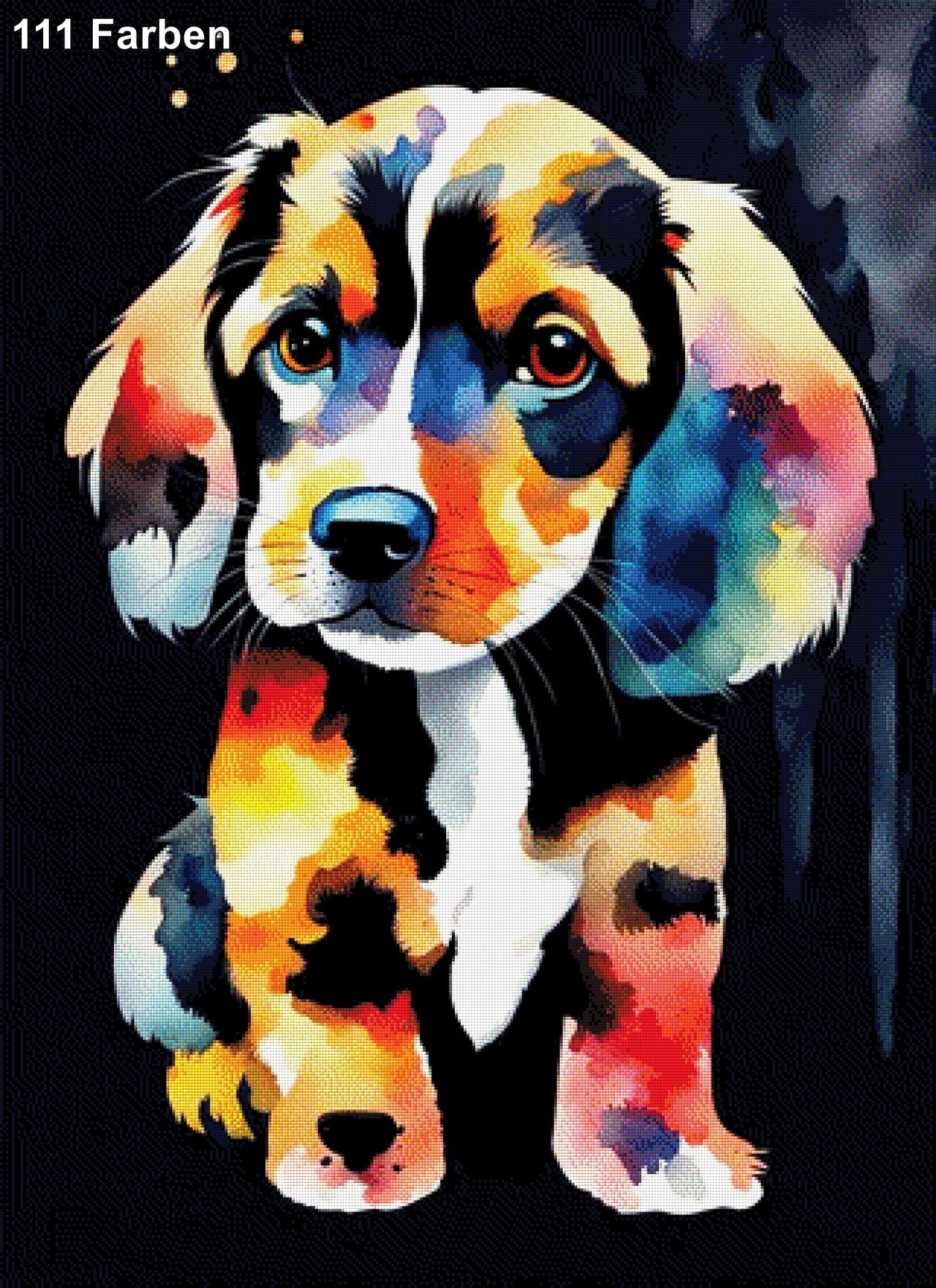 Hundewelpe Susi - Diamond Painting