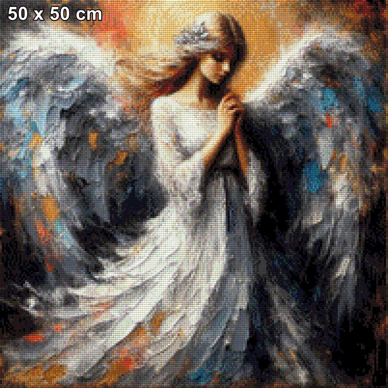Herzensgebet, betender Engel - Diamond Painting