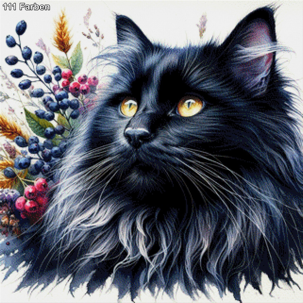 Schwarze Katze - Diamond Painting