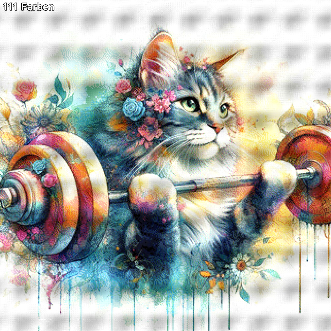 Starke Katze - Diamond Painting