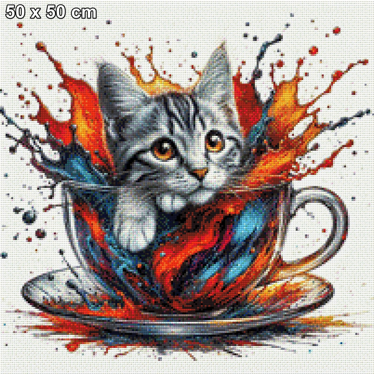Teatime Orange - Diamond Painting