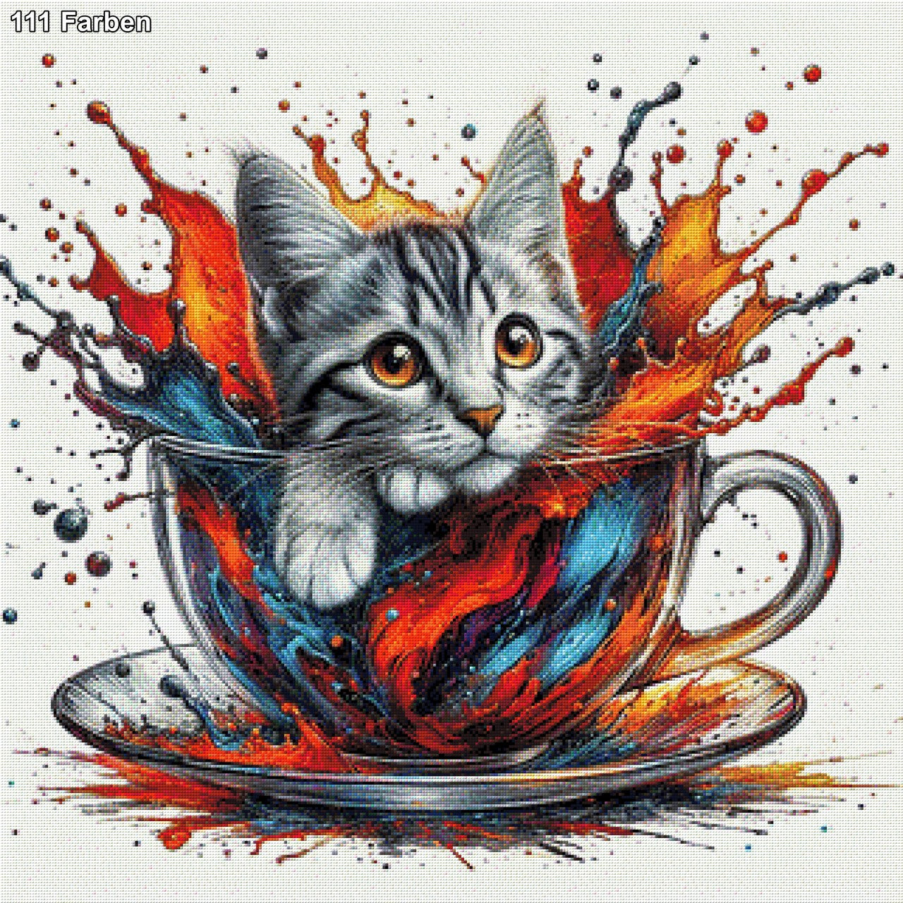 Teatime Orange - Diamond Painting