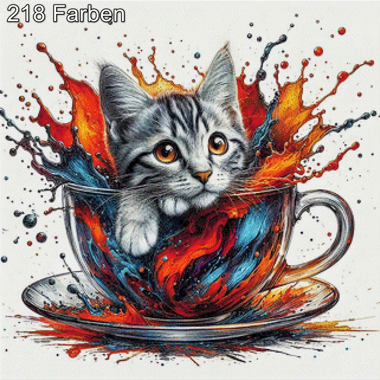 Teatime Orange - Diamond Painting