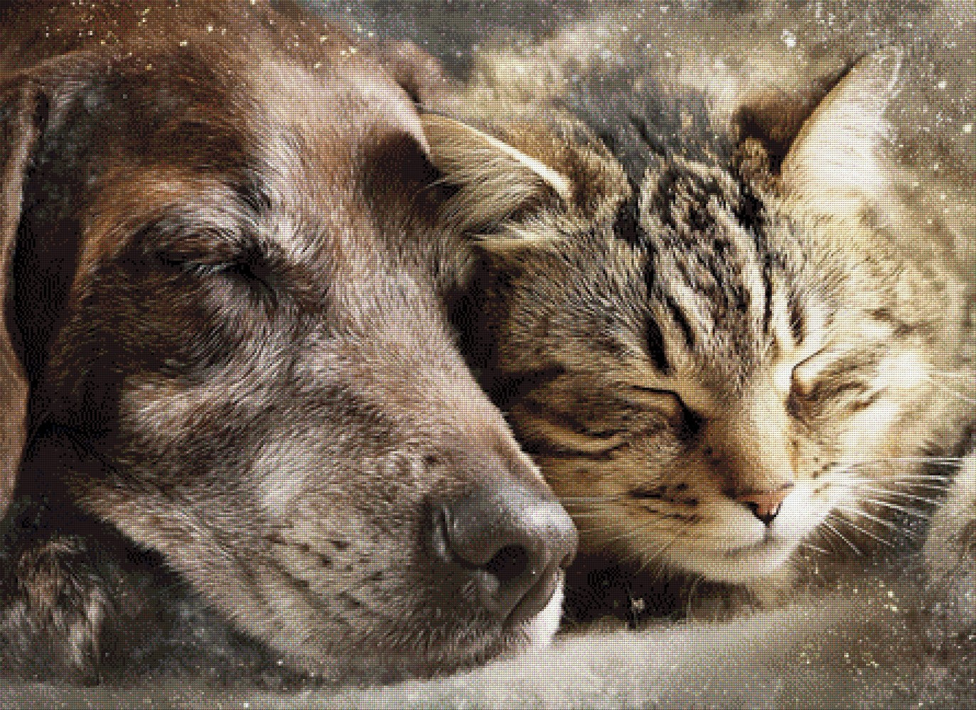Schlummerfreunde - Diamond Painting