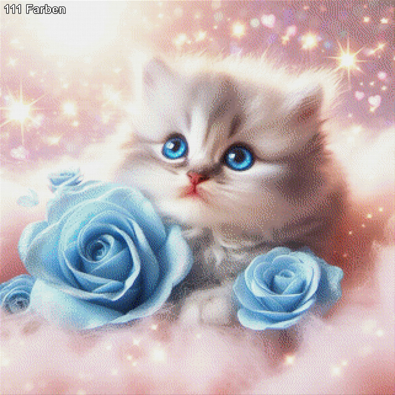 Katze auf Wolke - Diamond Painting