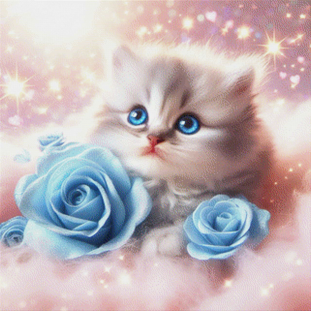 Katze auf Wolke - Diamond Painting