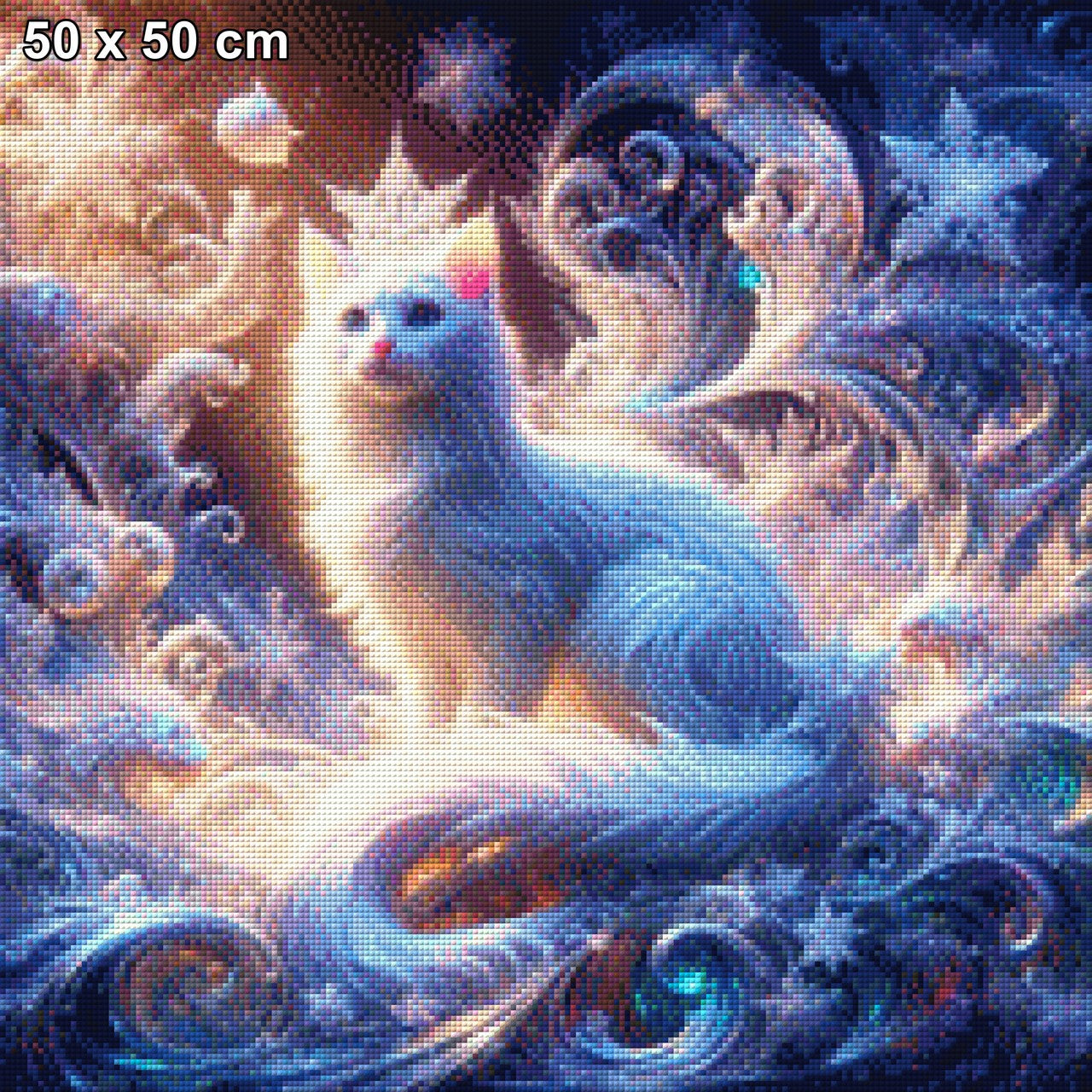 Weiße Katze - Diamond Painting