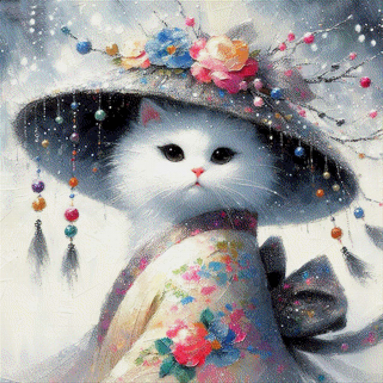 Japanisch Katze - Diamond Painting