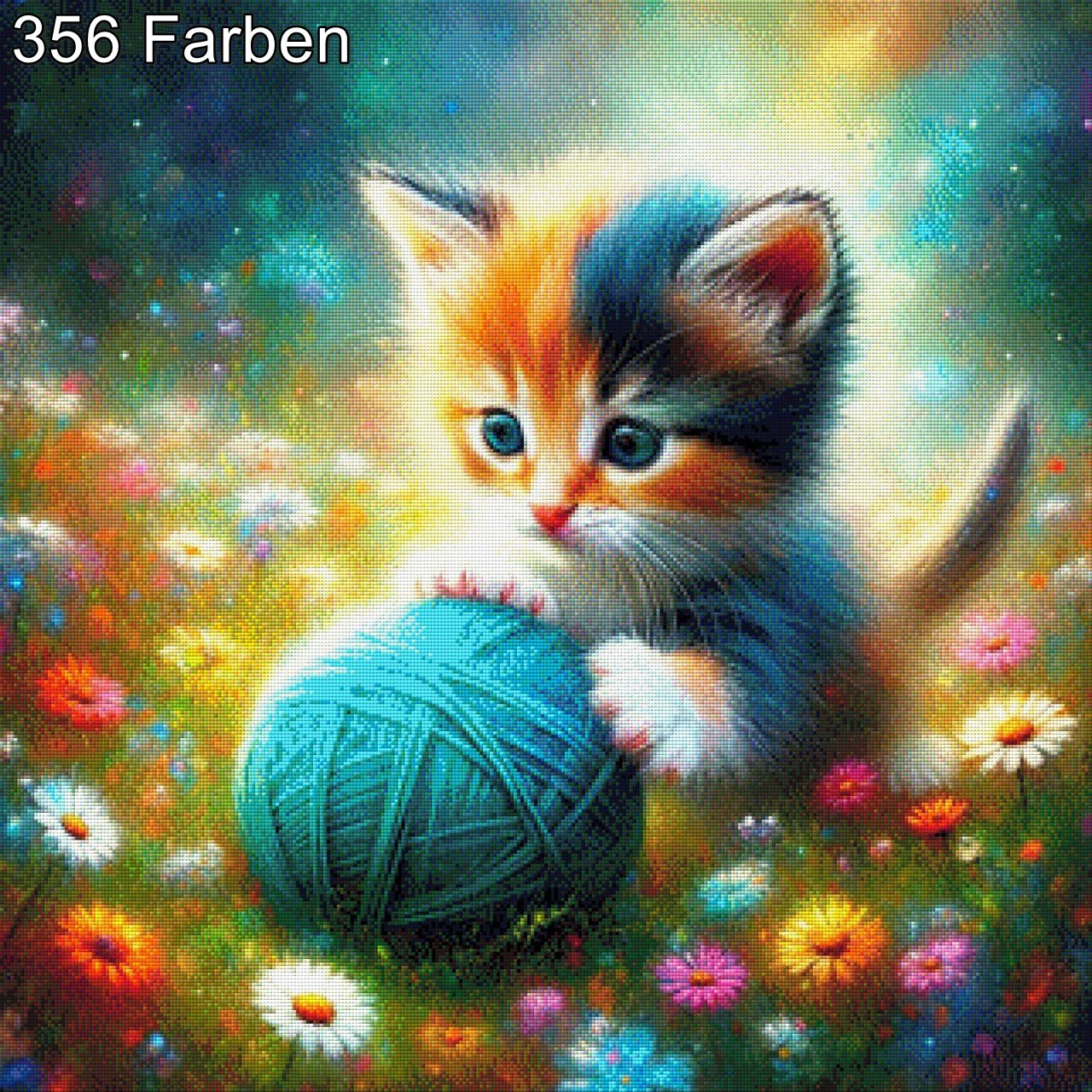 Emma die Süße Katze - Diamond Painting
