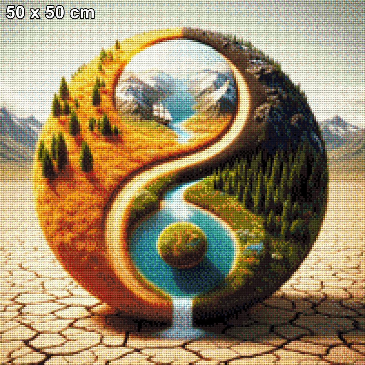Ouroball, Kugel der Unendlichkeit - Diamond Painting