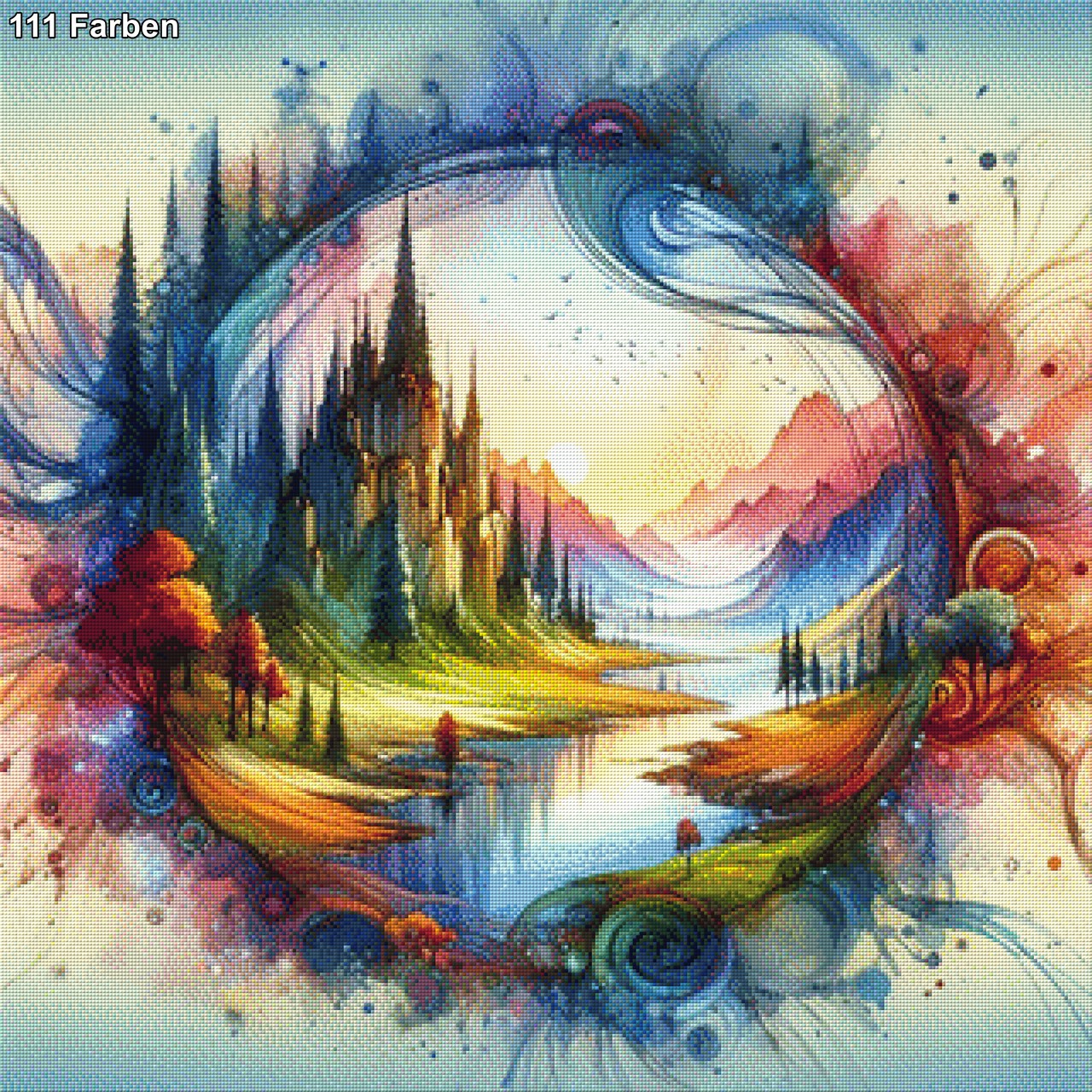 Bunte Welt - Diamond Painting