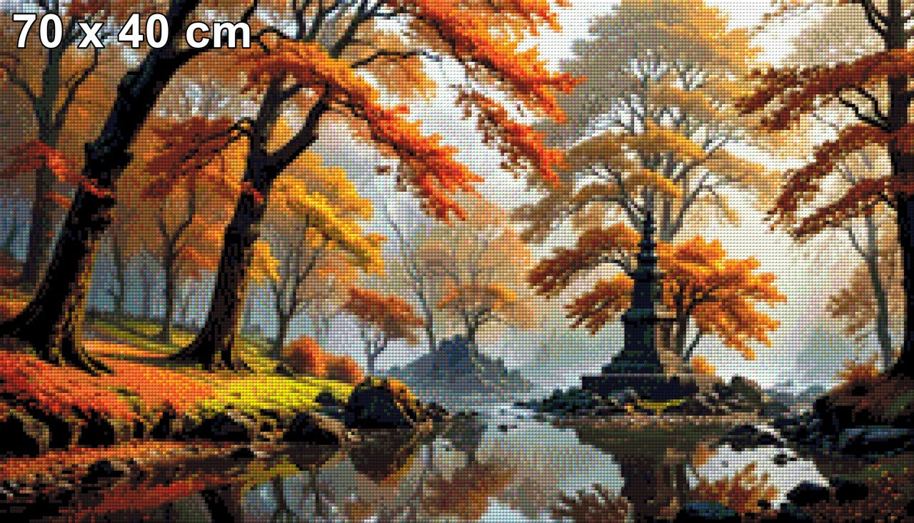 Herbstwald - Diamond Painting