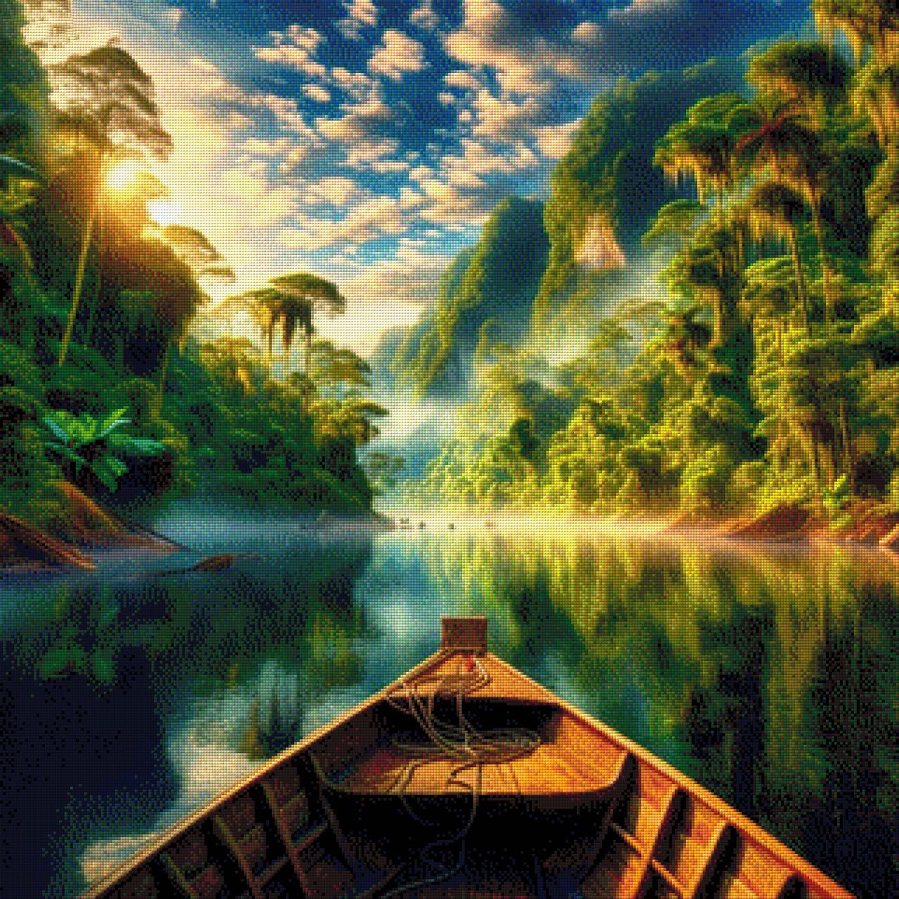Auf dem Amazonas - Diamond Painting