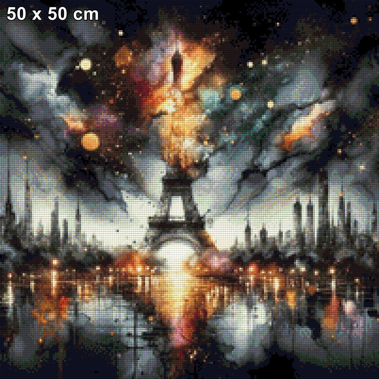 Eiffelturm bei Nacht - Diamond Painting