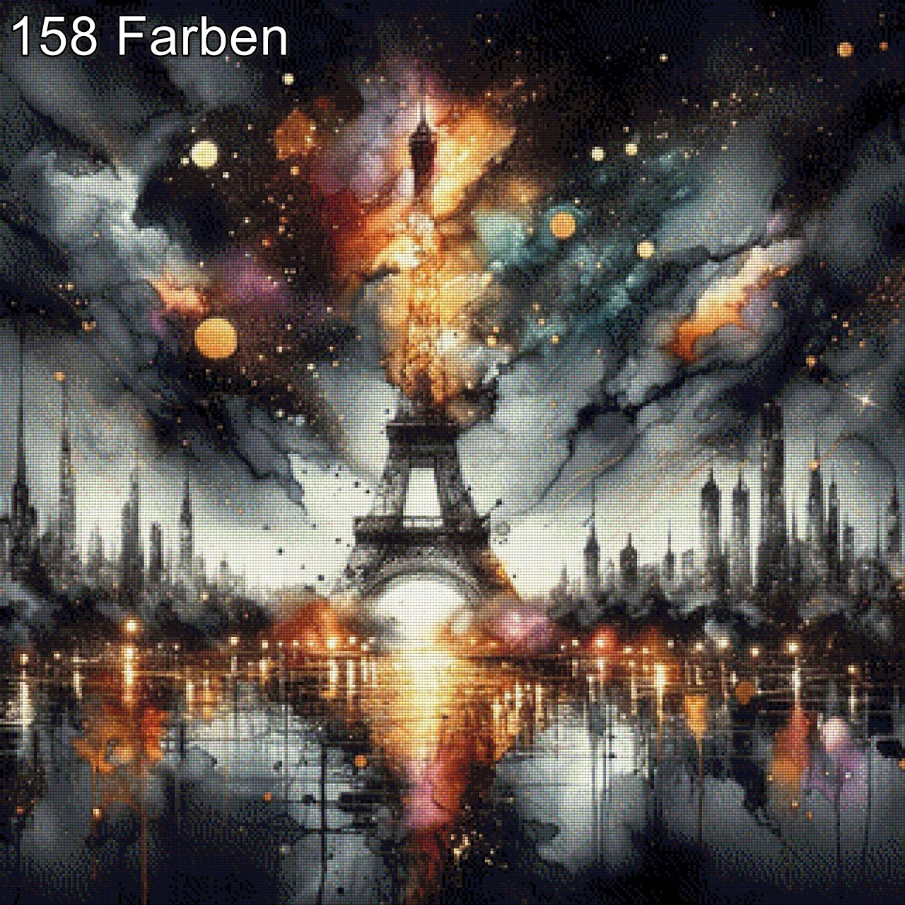 Eiffelturm bei Nacht - Diamond Painting