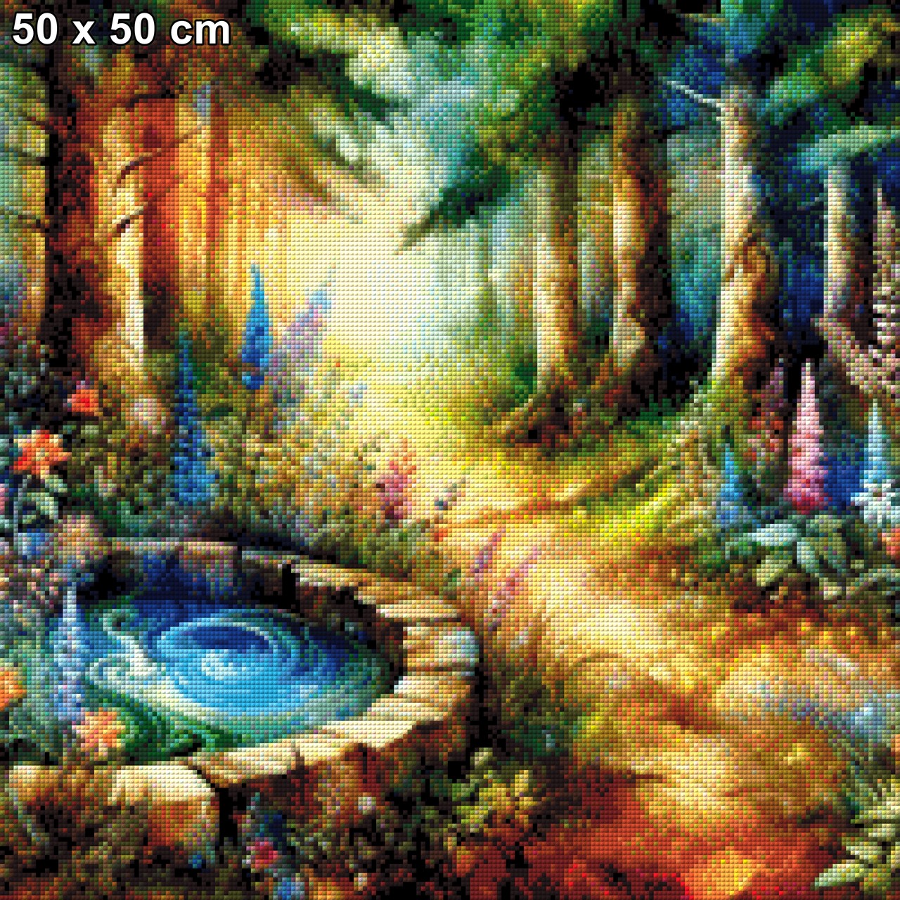 Der Wunschbrunnen - Diamond Painting
