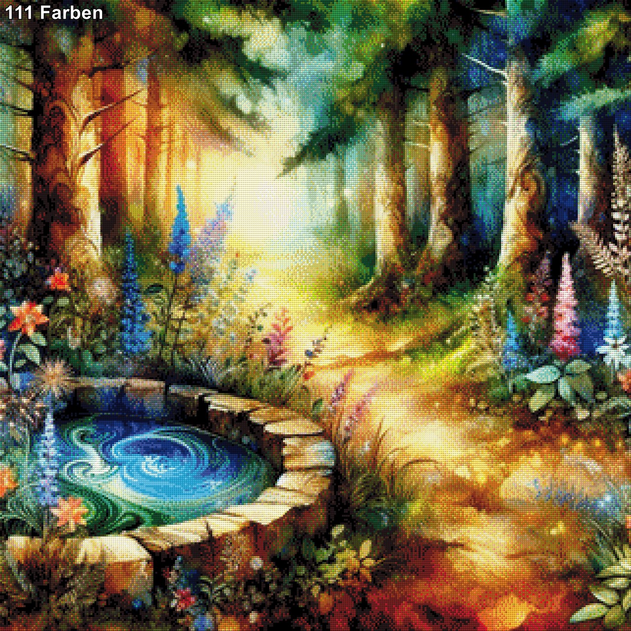 Der Wunschbrunnen - Diamond Painting