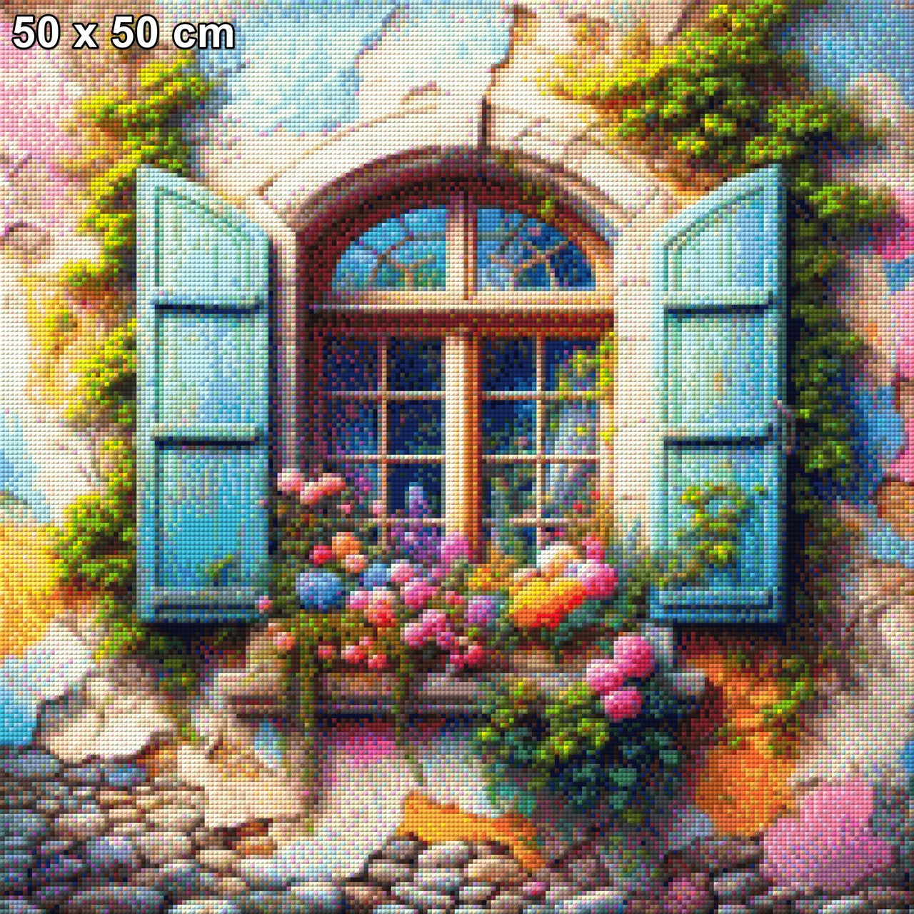 Flower Window - Diamond Painting