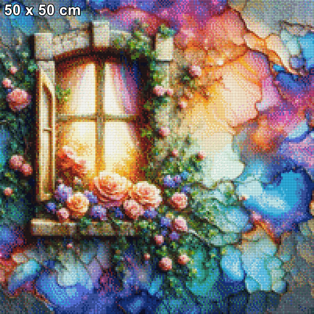 Perlmutt Fenster - Diamond Painting