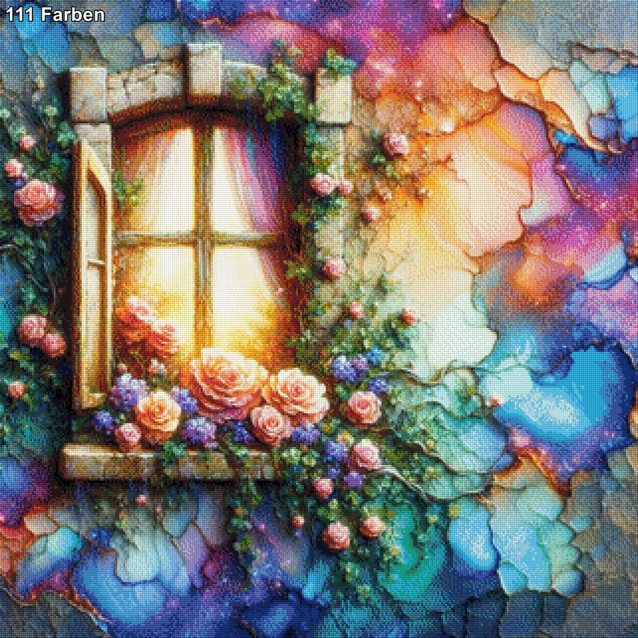 Perlmutt Fenster - Diamond Painting