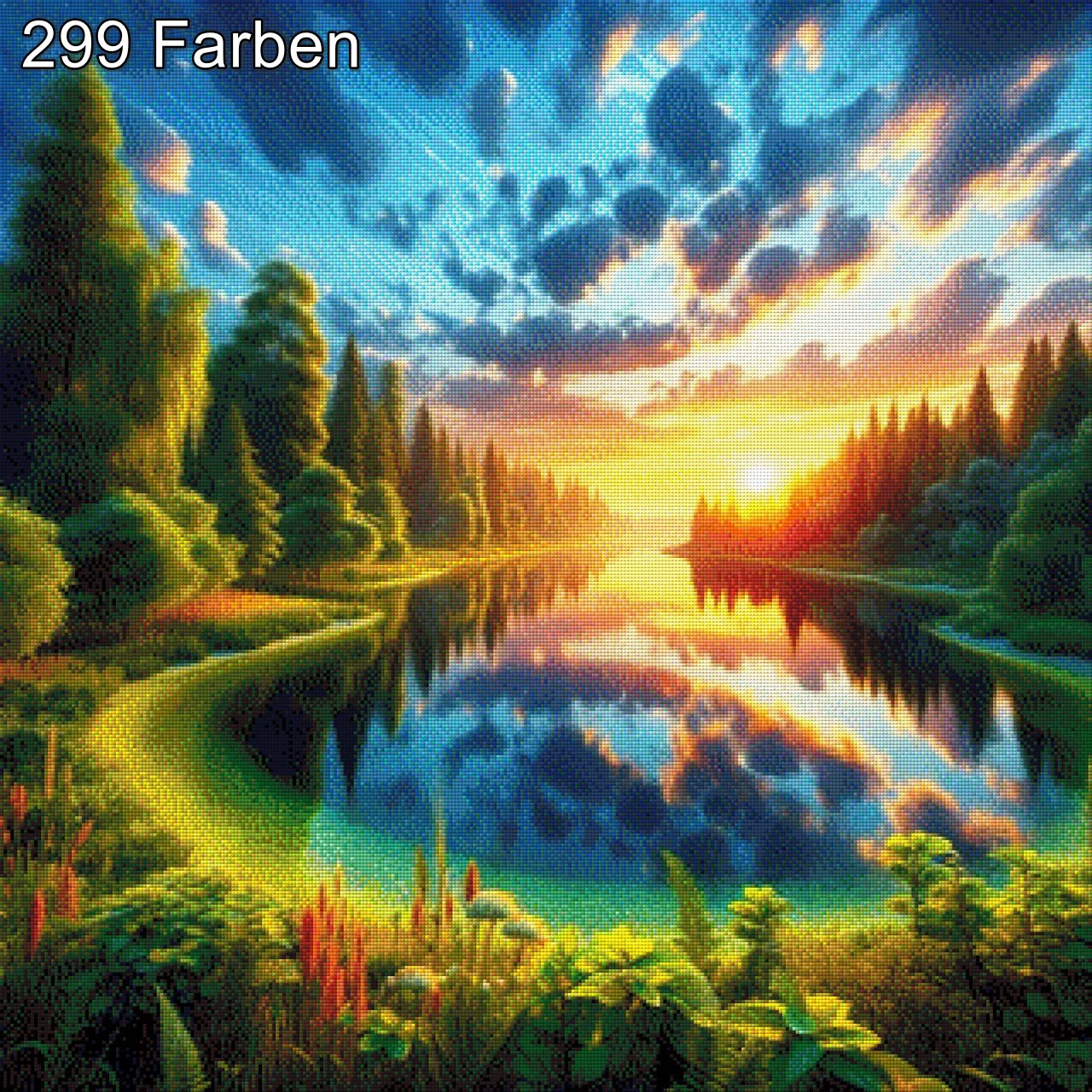 Romantik am See - Diamond Painting