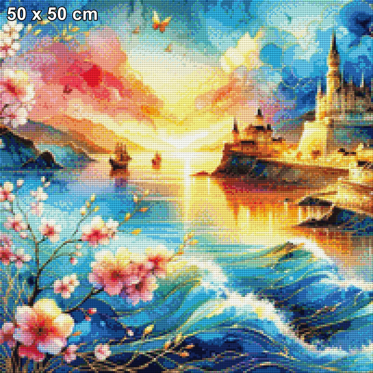 Hafen im Sonnenuntergang - Diamond Painting