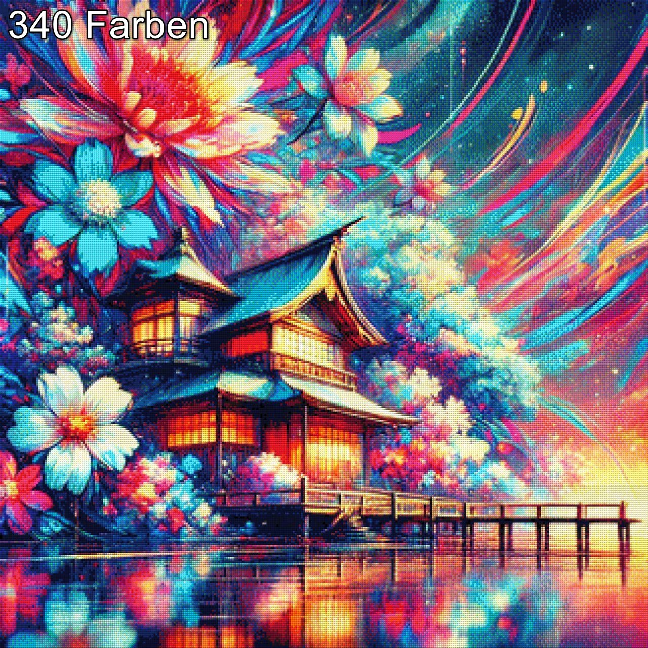 Japanisches Haus - Diamond Painting