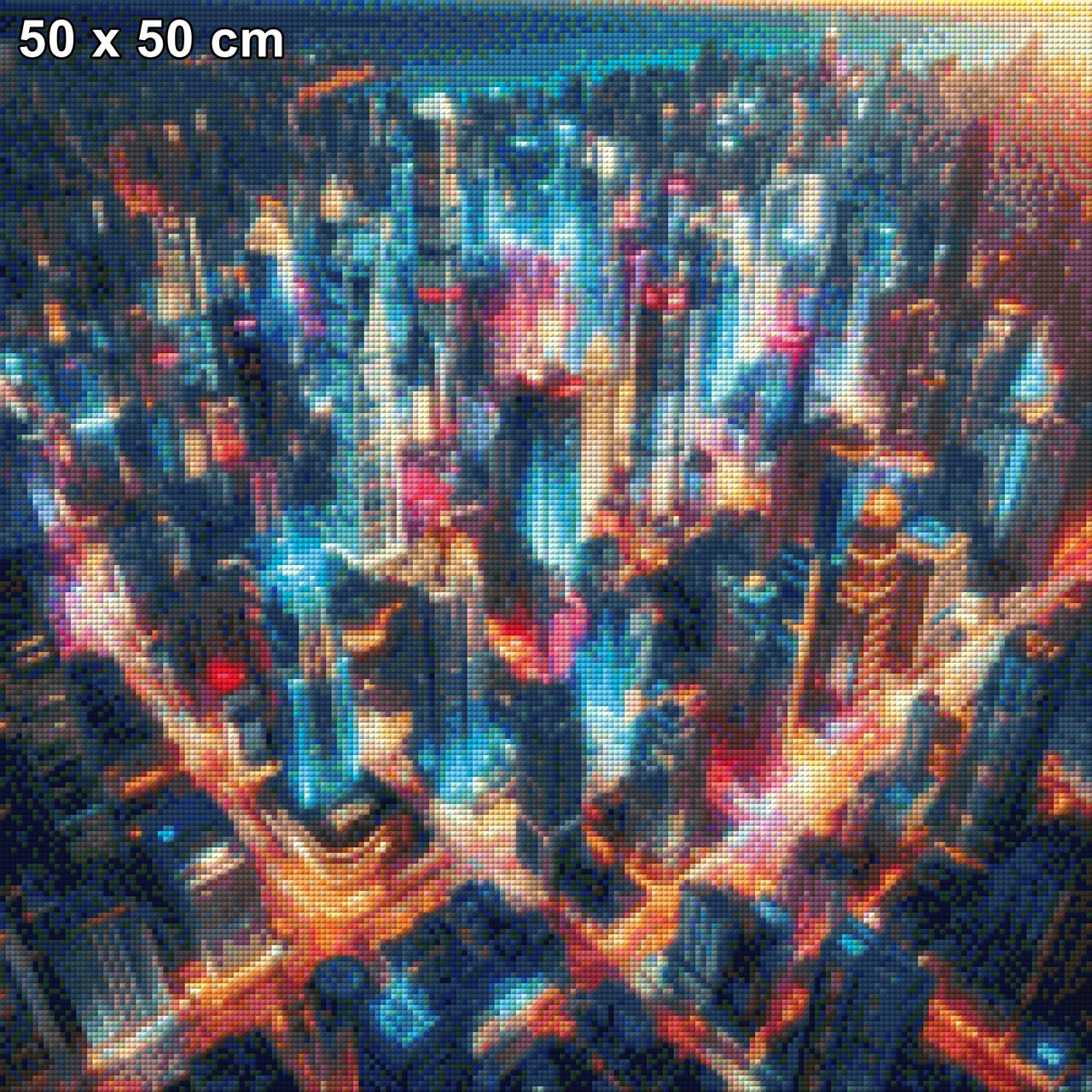 Bunte Skyline - Diamond Painting