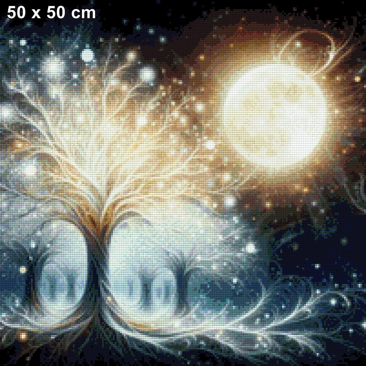 Eiskristall-Baum - Diamond Painting