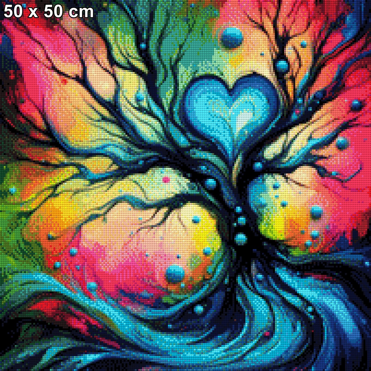 Baum der Herzen - Diamond Painting
