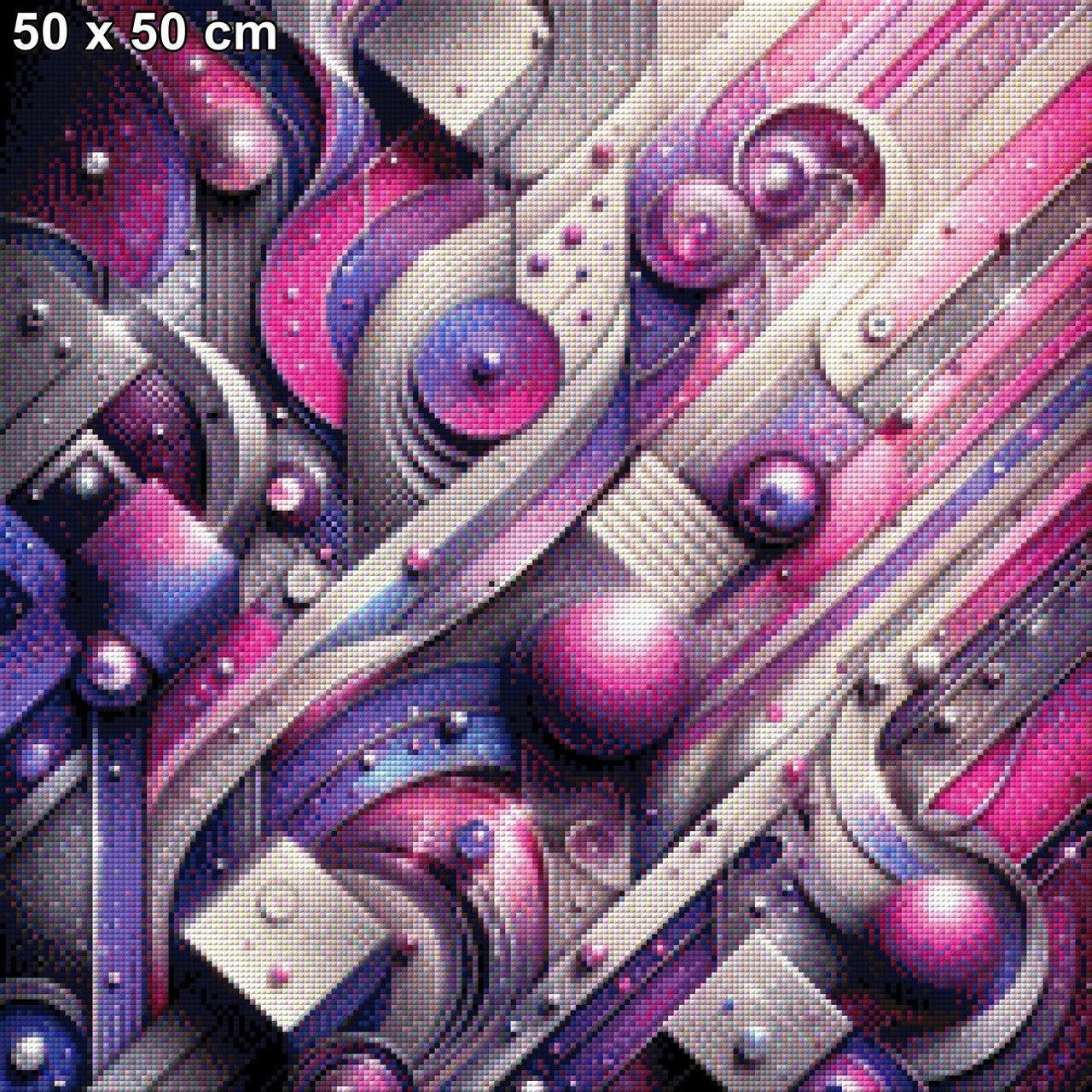 Schwebende Geometrie - Diamond Painting