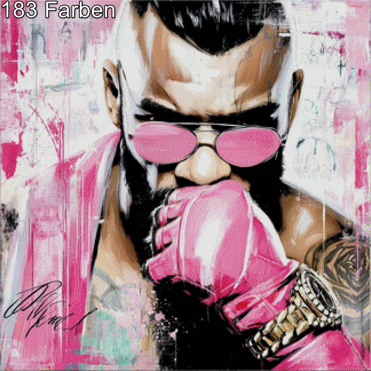 Sir Pink - Diamond Painting