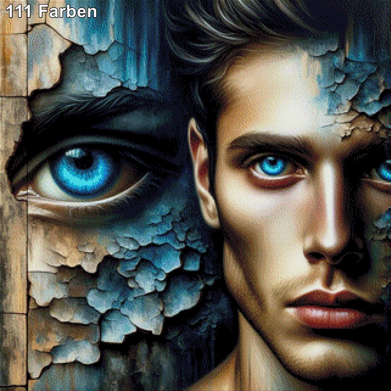 Mann Abstrakt - Diamond Painting