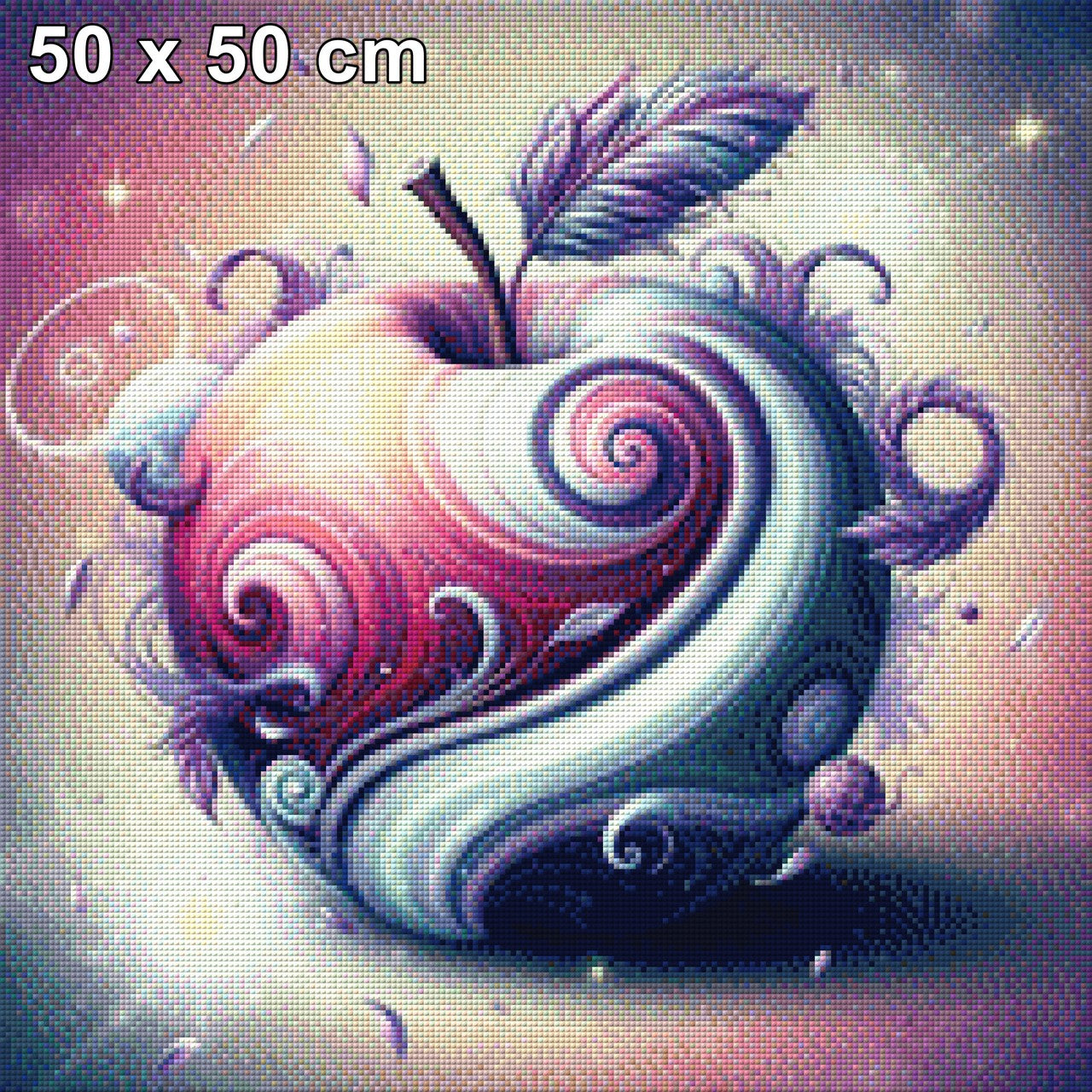 Apfel Abstrakt - Diamond Painting