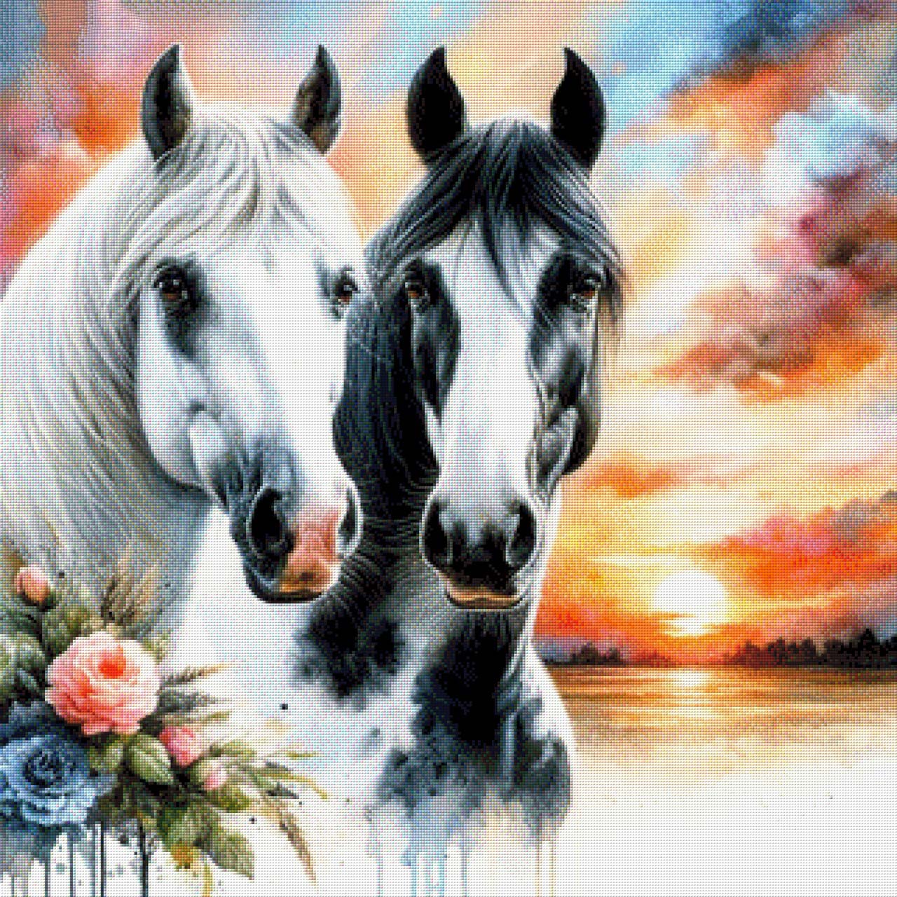 Balou & Toffee Pferdefreunde - Diamond Painting