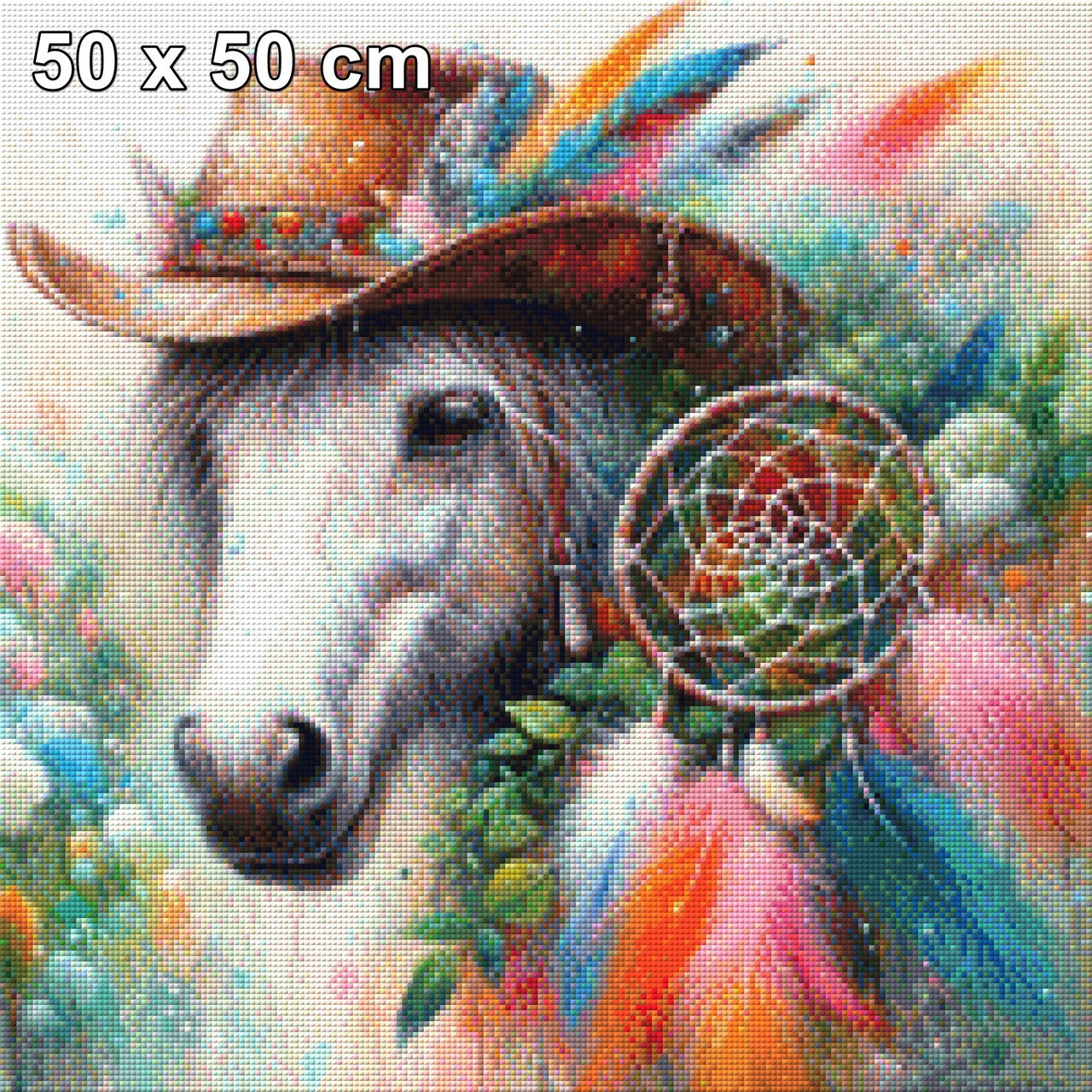 Pferd mit Traumfänger - Diamond Painting