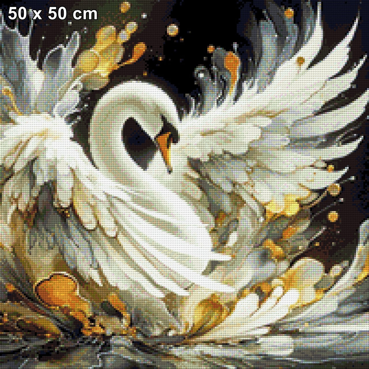 Tanzender Schwan - Diamond Painting