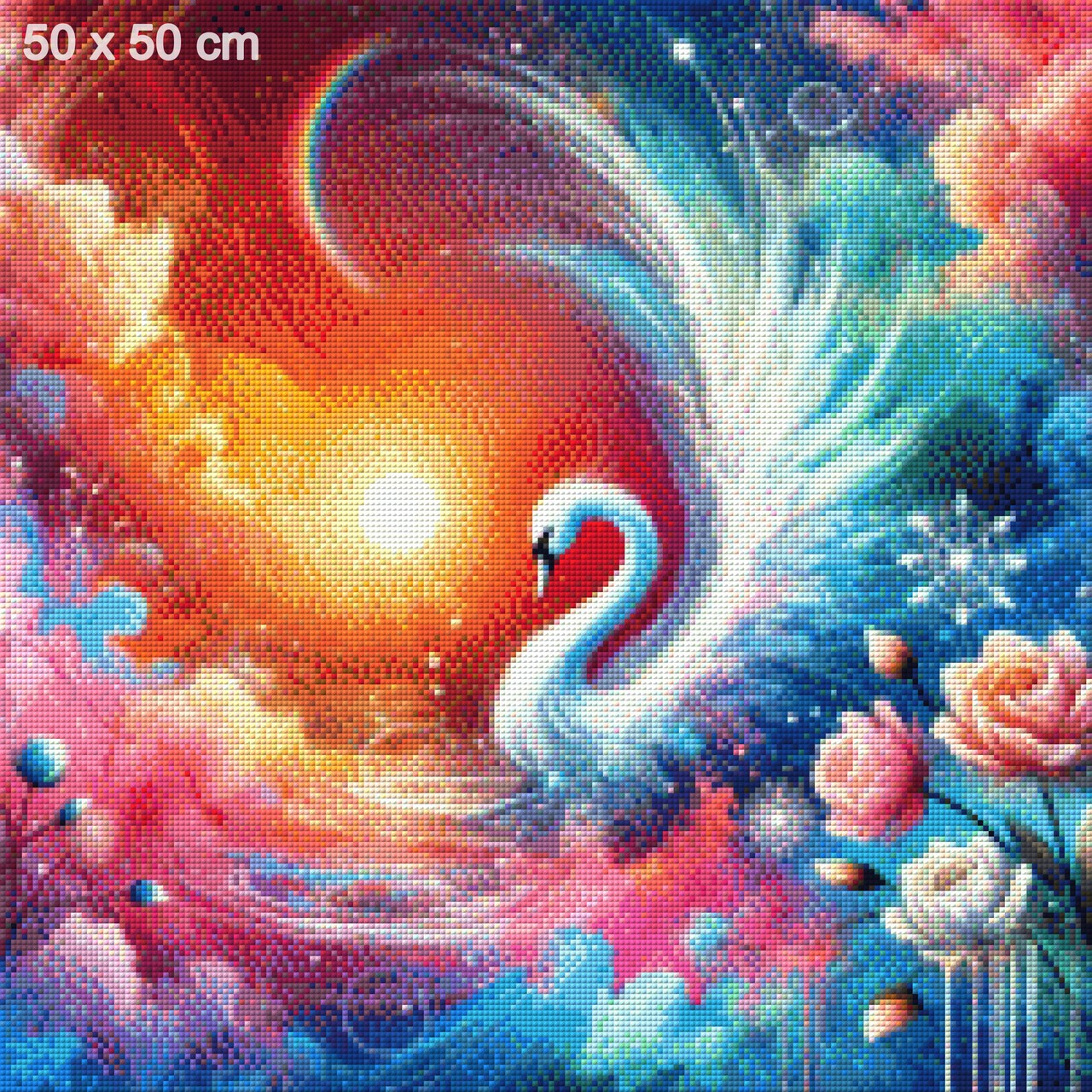 Rainbow Schwan - Diamond Painting