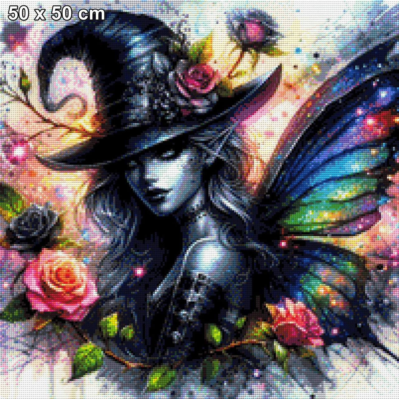 Schwarze Fee - Diamond Painting
