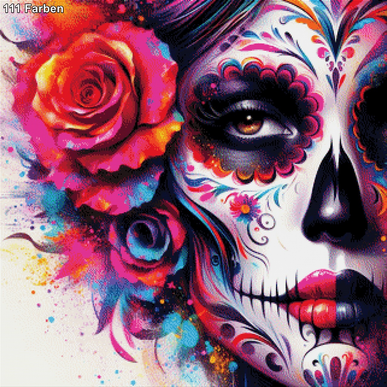 Maria Dia de los Muertos - Diamond Painting