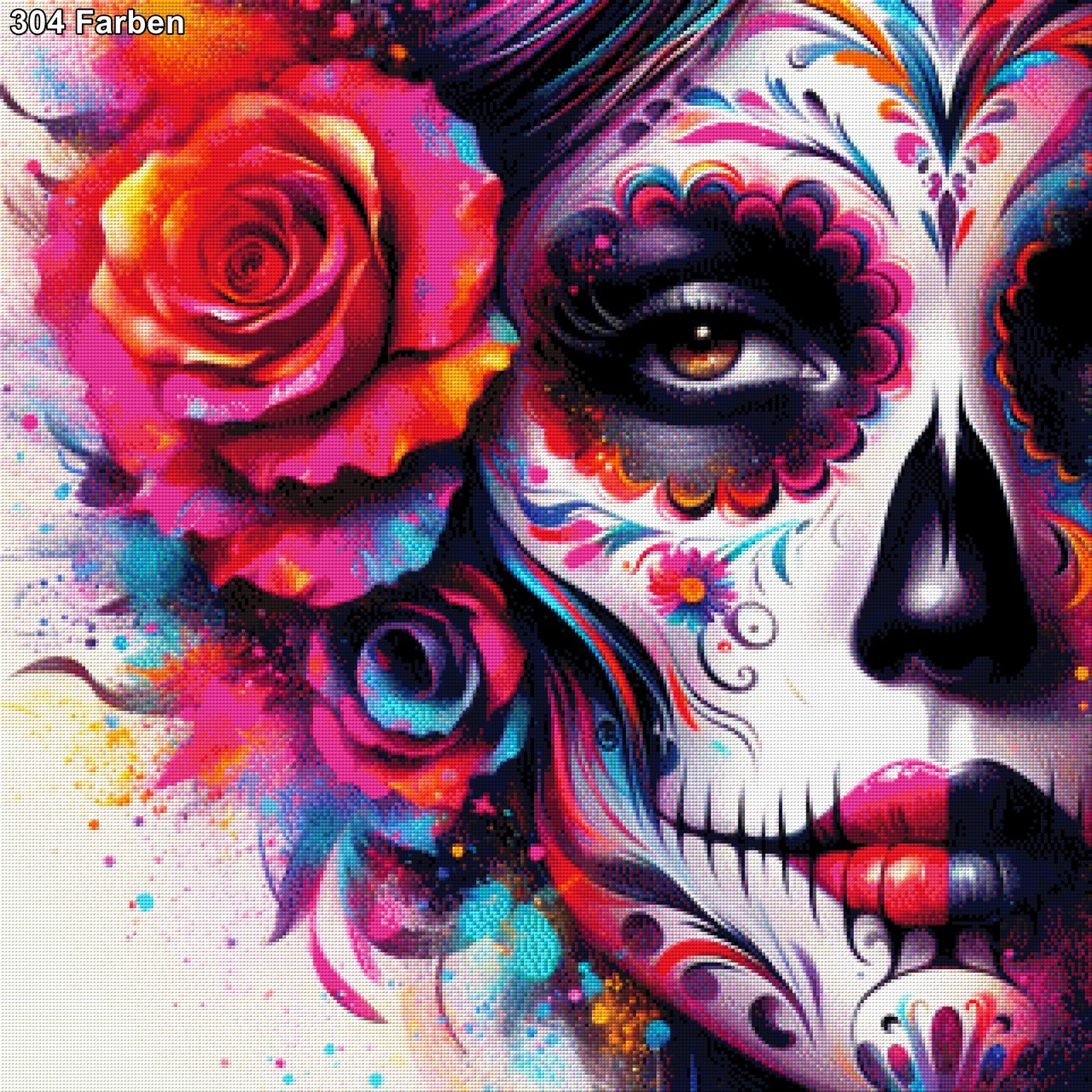 Maria Dia de los Muertos - Diamond Painting