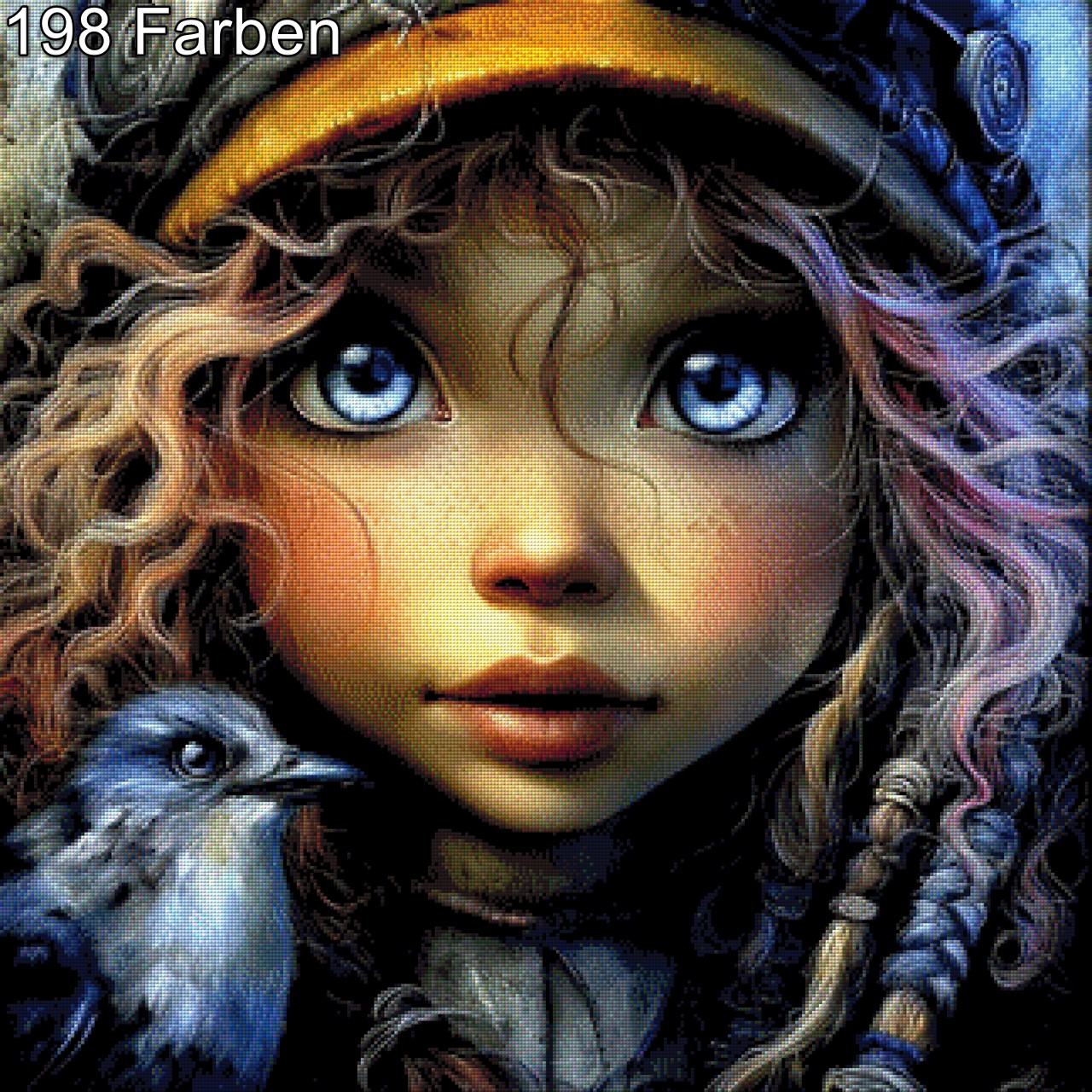 Raven Girl - Diamond Painting