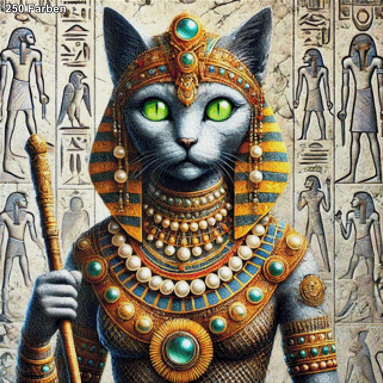 Ägyptische Katze - Diamond Painting